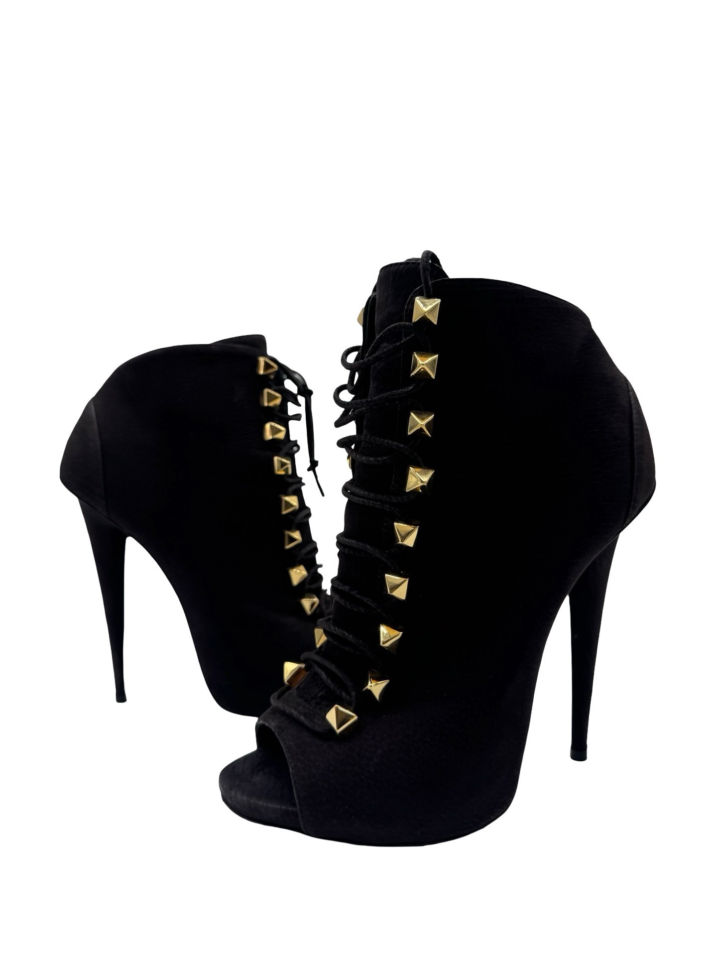 GIUSEPPE ZANOTTI - VINTAGE STUDDED HEELS BOOTS - Image 3