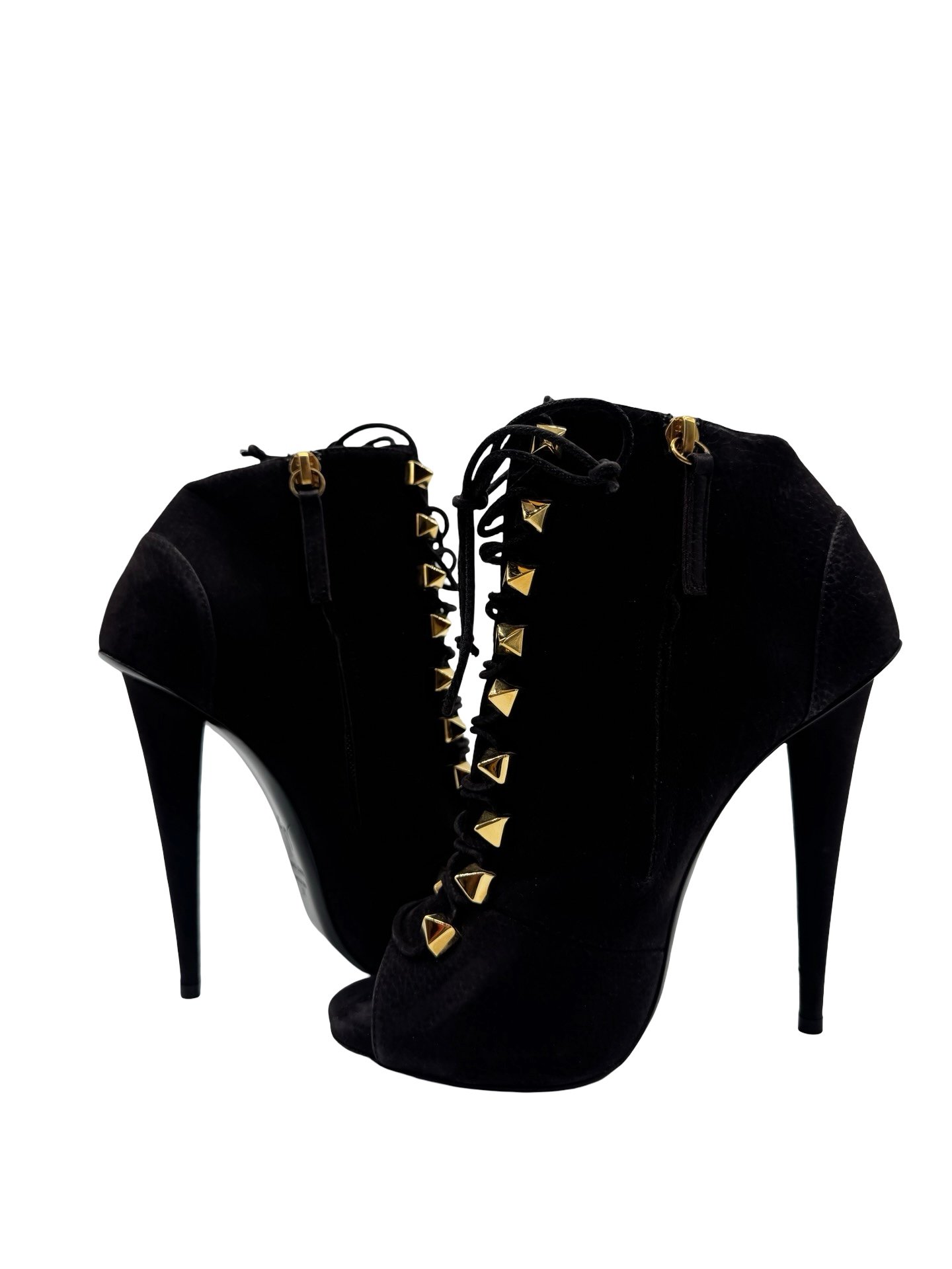 GIUSEPPE ZANOTTI - VINTAGE STUDDED HEELS BOOTS - Image 8