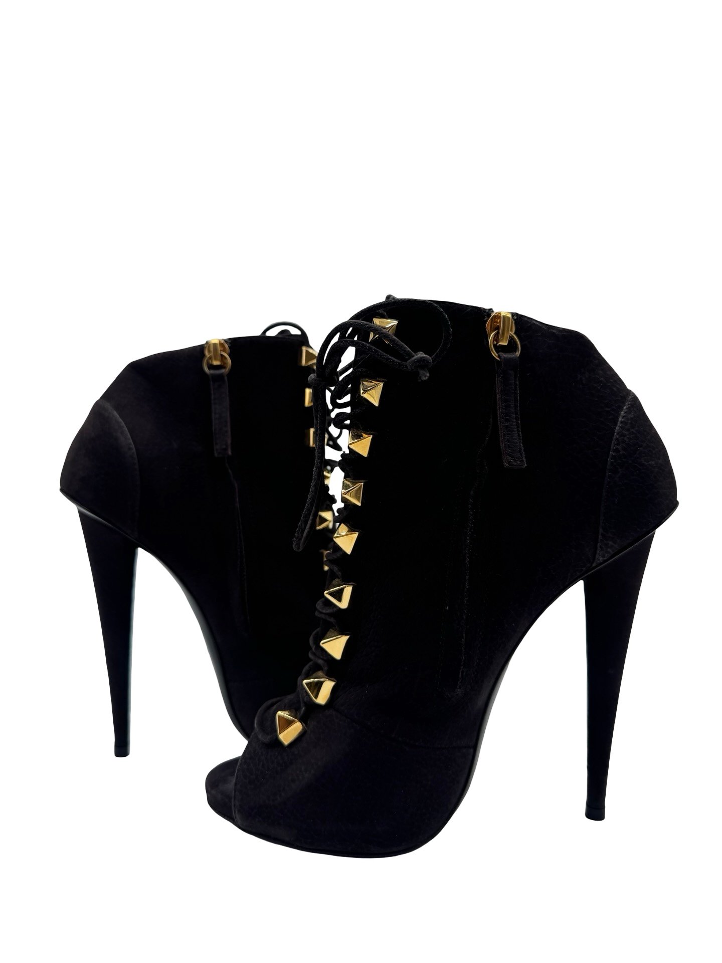 GIUSEPPE ZANOTTI - VINTAGE STUDDED HEELS BOOTS - Image 10